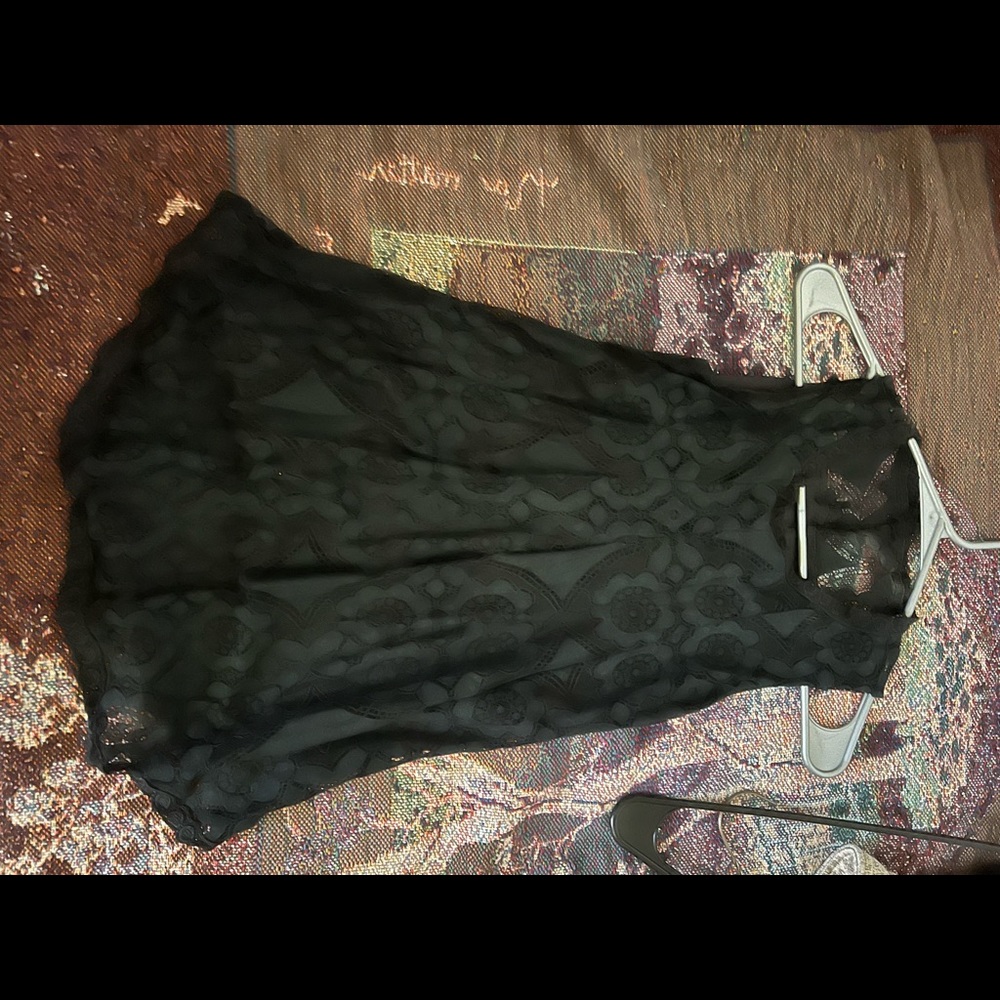 Another black lace tank.